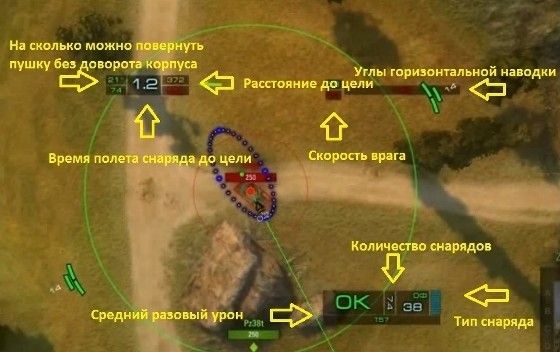 Прицел Дамоклов меч для World of Tanks 2.4.0.1 / 1.45.0.0