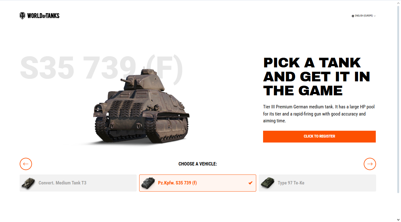 Choose you tank